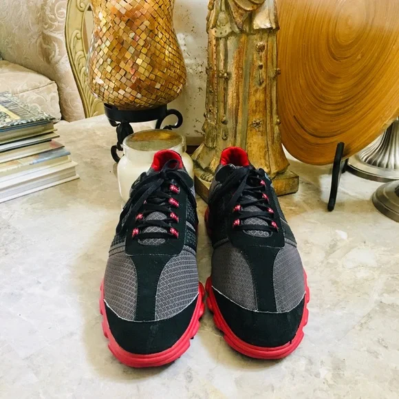 FJ FootJoy Superlites Black Red Gray Spikeless 58123 Mens Golf Shoes US 12M - Picture 3 of 10